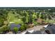 Picturesque golf course with mature trees and manicured landscaping near clubhouse in this community at 101 Preston Arbor Ln, Cary, NC 27513