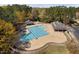 Community pool and pool house with a gazebo, providing residents with recreational facilities at 102 Kamprath Pl, Cary, NC 27519