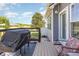 The back deck features a grill and outdoor seating, perfect for relaxing on warm days at 1020 Retriever Ln, Raleigh, NC 27603