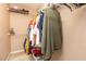 Walk-in closet providing organized storage with shelving, and clothes racks at 1020 Retriever Ln, Raleigh, NC 27603