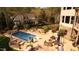 Wonderful backyard pool and outdoor living space, perfect for entertaining at 11 Swallow Tail Ct, Pittsboro, NC 27312