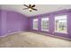 Spacious bedroom with three windows providing plenty of natural light at 117 Gallent Hedge Trl, Apex, NC 27539