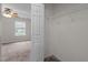 Walk-in closet features shelving for storage at 120 Stillmeadow Dr, Louisburg, NC 27549