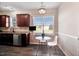Eat-in kitchen boasts modern appliances, stylish cabinets, and plenty of counter space at 13 Parkers Pointe Dr, Benson, NC 27504