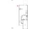 First floor floorplan of the house with kitchen, living room and garage at 152 Parker Ln, Mebane, NC 27302
