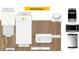 Select Package 11 kitchen with white cabinets, quartz countertop, and stainless steel appliances at 152 Parker Ln, Mebane, NC 27302