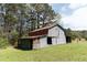 Spacious barn with weathered siding and a metal roof, ideal for storage or agricultural use at 1556 Pleasants Rd, Wendell, NC 27591