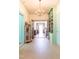 Hallway showcasing the home's open floor plan and built-in bookshelves at 1556 Pleasants Rd, Wendell, NC 27591