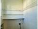 Pantry featuring shelving and white wood paneling at 1716 Turner St, Roxboro, NC 27573