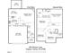 Two-story floor plan featuring kitchen, dining, Gathering room, bedrooms, and garage at 1817 Heisser Ln, Fuquay Varina, NC 27526