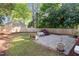 Spacious backyard featuring a large patio area at 206 Bickett Blvd, Raleigh, NC 27608