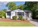 Charming home showcasing a well-maintained lawn and freshly mulched landscaping at 206 Bickett Blvd, Raleigh, NC 27608