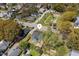 Aerial view showcases neighborhood location near a park at 211 Hargrove St St, Durham, NC 27701