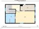 Second floor plan featuring a primary bedroom with ensuite bathroom and large closet at 211 Hargrove St St, Durham, NC 27701