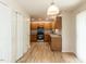 Kitchen with wood cabinets and modern appliances at 2424 Horizon Hike Ct, Raleigh, NC 27603