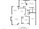 Floor plan of a home showing the layout of the bedrooms, kitchen, and living spaces at 2941 Golden Oak Ct Ct, Raleigh, NC 27603