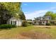 Backyard with home and shed at 305 N Ellis Ave, Dunn, NC 28334