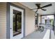 Relax on this charming porch featuring a ceiling fan and space to enjoy outdoor living at 315 Oakwood Ave, Raleigh, NC 27601
