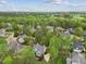Aerial view of the property, displaying its location amidst a lush, green neighborhood at 341 Heather Bluffs Dr, Garner, NC 27529