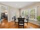 Cozy breakfast nook featuring natural light and backyard views at 341 Heather Bluffs Dr, Garner, NC 27529