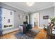 Bright home office with natural light, hardwood floors, and neutral color palette at 3513 Bellevue Rd, Raleigh, NC 27609