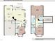 Detailed floor plan showcasing the layout of a two-story home with dimensions of rooms and features at 409 Courthouse Dr, Morrisville, NC 27560