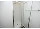 Enclosed shower stall with glass door, offering a clean and modern design at 409 Courthouse Dr, Morrisville, NC 27560