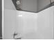 Clean shower with a sleek square shower head, ready for a refreshing experience at 4210 Brynwood Ave, Durham, NC 27713
