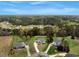Areal view of a neighborhood, highlighting the home's location amongst mature trees and well-manicured lawns at 4304 S Greg Allen Way, Oxford, NC 27565