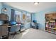 Bedroom with two desks and shelving at 5217 Invention Way, Raleigh, NC 27616