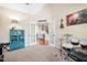 Music room with musical instruments and lots of natural light at 556 Rolling Meadows Dr, Clayton, NC 27527