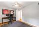Bedroom with desk setup and sports decor at 7409 Fiesta Way, Raleigh, NC 27615