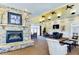 The clubhouse has a fireplace and several seating areas for residents to enjoy at 743 Silver Stream Ln, Cary, NC 27519