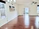 Bright living room area with hardwood floors and lots of natural light at 743 Silver Stream Ln, Cary, NC 27519