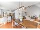 Open concept dining area with views of the living room and kitchen, perfect for entertaining at 756 Rockville Rd, Wake Forest, NC 27587
