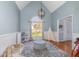 Bright playroom featuring an arched window, ample play space, and playful decor at 756 Rockville Rd, Wake Forest, NC 27587