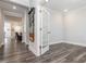 Inviting office space with modern wood flooring and a charming decorative rug at 781 Cormiche Ln, Wake Forest, NC 27587