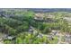 Aerial view showcases a beautiful, wooded neighborhood with well-maintained homes and a serene atmosphere at 8016 Parker Mill Trl, Fuquay Varina, NC 27526
