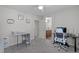 Multi-functional bedroom also features access to the bathroom with double sinks at 8812 Forester Ln, Apex, NC 27539