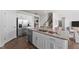 Well-appointed kitchen with an island, stainless steel appliances, and an open layout, ideal for cooking and entertaining at 1017 Middlecrest Dr, Rocky Mount, NC 27804