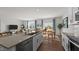 Spacious kitchen with stainless steel appliances, granite countertops, and an open view to the dining and living areas at 1017 Middlecrest Dr, Rocky Mount, NC 27804