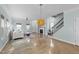 Bright living room featuring a modern fireplace, neutral decor, and plenty of natural light at 1126 Russet Ln, Apex, NC 27523