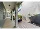 Covered porch with columns and decorative ivy, offering a serene outdoor space at 1126 Russet Ln, Apex, NC 27523