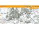 A map showing terrain and roads of Orange County, North Carolina at 116 Crawford Rd, Hillsborough, NC 27278