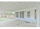 Relaxing back patio with fenced yard and access to private outdoor space at 116 Crawford Rd, Hillsborough, NC 27278