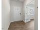 Inviting entryway featuring wood-look flooring and a clear view to the living area at 125 Pisgah St, Sanford, NC 27330