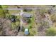 This aerial view shows the property and the outbuildings nearby at 13832 Nc 96 N Hwy, Zebulon, NC 27597