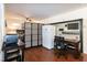 Versatile living space with desk area, RV components, refrigerator, and possible bedroom alcove at 142 Blackhawk Dr, Louisburg, NC 27549