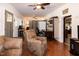 Open floor plan featuring living room and Winnebago Ultralite at 142 Blackhawk Dr, Louisburg, NC 27549