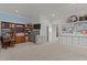 Spacious hobby room with a library, craft storage and display shelving for organization at 1512 Piazzo Ct, Apex, NC 27502